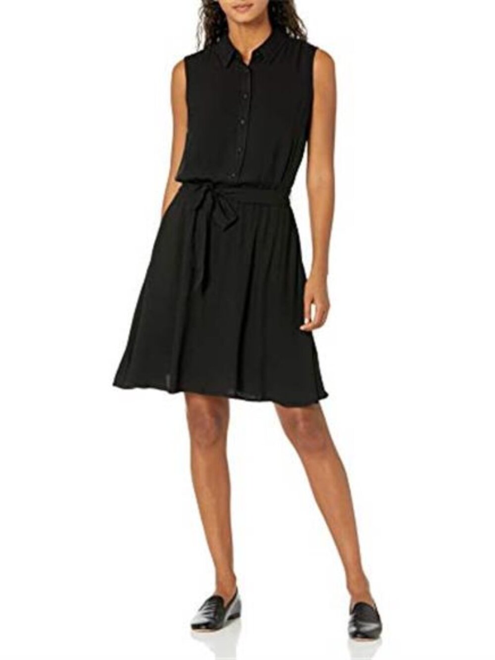 Women's Sleeveless Summer Shirtdress, Relaxed-Fit Woven Shirt